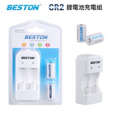 BESTON CR2 鋰電池充電組 內含2顆充電電池 適用拍立得相機 USB供電, 1個