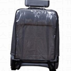 자동차 시트커버 등받이 발자국 방지 킥매트 오염 투명 보호 커버, 1P