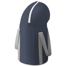 深泡過膝立體防傾斜折疊收納泡腳桶 加高加深保溫足浴桶 安全穩固, 藏青(新升級加板款), 1個