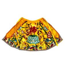 黃竹衣/5寸長/黃色/竹衣平繡/觀音衣/觀世音菩薩/神明衣, 黃色