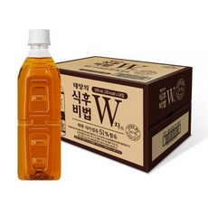 식후비법 W차 무라벨 PET 500ml 24개