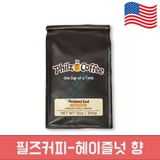 미국 필즈 커피 원두 필터드 소울 헤이즐넛 향 미디엄 로스트 홀빈, 1개, 340g
