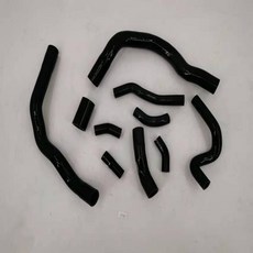 정시출고 품질보증 BMW 미니 쿠퍼 S R52 R53 01-06용 실리콘 라디에이터 냉각수 호스 키트, 01 검정색, 01 China Mainland