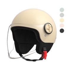서브22 오토바이 스쿠터 메쉬 반모 헬멧, 베이지