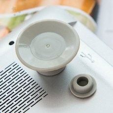노트북 냉각 받침 원형 통풍 구조 책상 작업 환경 개선 발열 방지 실리콘 논슬립, 1개, 상세페이지 참조