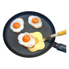 고루 후라이 달걀 가짜 계란 모형 인테리어용품 방향제 보관함, 1개