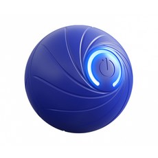 DZER 소형 자동 점프볼 강아지 자가 놀이 장난감 셀프 엔터테인먼트 멍멍이 놀이 공, 점핑볼, 블루