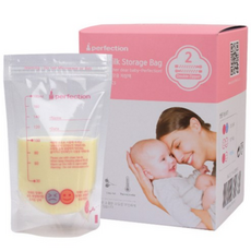 퍼펙션 더블지퍼 모유 저장팩 180ml, 120개입, 2개