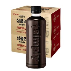 아카페라 심플리 아메리카노 무라벨, 400ml, 40개