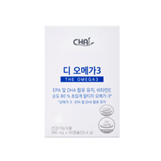 차이뉴트리 디오메가3 순도 80% 알티지 오메가3, 1개, 60정
