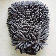 세차 장갑 셔닐 세척 와이퍼 자동차 청소 수건 자동 먼지 세탁기, 3. 회색, 1개