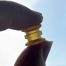 2in1 PEI 티타늄 합금 DIY 칼 비즈 매는 밧줄 펜던트 우산 EDC 짠 Paracord 액세서리, 02 PEI T -C