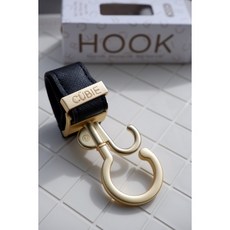 CÜBIE HOOK 多用途掛鉤 - 雙層固定升級版, 1個, 金掛鉤,黑色