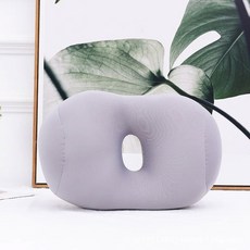 바디필로우 머리 베개 미니 쿠션 비드 사무실 낮잠 백 롤 편리한 바디필로우, 42x27x12cm, 라이트 그레이