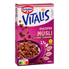 닥터 외트커 Dr. Oetker 뮤즐리 크리스피 다크 초콜릿, 1개, 400g