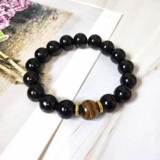 흑요석 염주 팔찌 12mmche8+2HBn