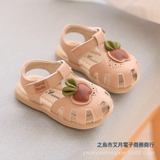 DFMEI 女童學步鞋透氣舒適女寶寶涼鞋夏季洋氣公主鞋1-3歲2小童涼鞋