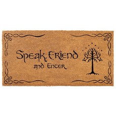 MAINEVENT SPEAK IN DOORMAT FRIEND AND 48X24 ENTER, 1'3" x 4'2" (Rectangular)