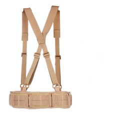 尼龍胖人腰帶 胖子加長皮帶 男士大號加長腰帶戶外多功能戰術尼龍 戶外多功能戰術腰封套裝 尼龍蛇 加厚腰帶多功能腰帶, 卡其色腰封+腰帶+背帶, 1個