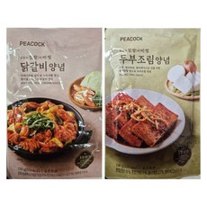피코크 닭갈비 양념 150g+두부조림 양념 140g 각 1개씩