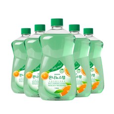 은나노스텝세정제3 [알뜰리필세트] 은나노스텝 시즌3 다용도, 1100ml, 5개