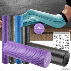 돌기 폼롤러 필라테스 요가 홈트 스트레칭 원통형 전신 마사지 피트니스 룰러, TPE 6mm 핑크, 1개