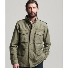 跩狗嚴選 極度乾燥 Superdry Rookie 重磅純棉 隱藏帽 M65 寬鬆版型 軍裝 夾克 外套 復古, 橄欖軍綠,S, 1個