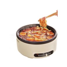 가정용 멀티쿠커 전기 분리형 냄비 전골용 조리기구 다용도 주방 기기 용품, 크림화이트 5L 싱글팟모델