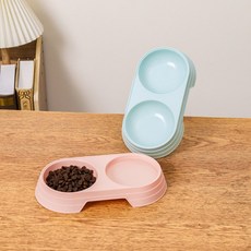 랄라지니 2구 애완용 식기 1p 애완용밥그릇, 블루
