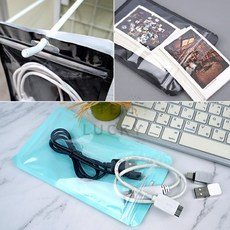 ITEM LUCKY 소분 지퍼백 10-16cm 소분용지퍼백, 10.5x15 - 옐로우그린, 1개