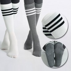 레어픽 편안한 논슬립 필라테스 요가 니삭스 2켤레 세트