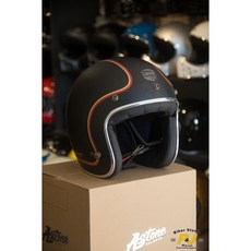 P&J 捷寶 ASTONE 碳纖維 輕量化 復古帽 安全帽 消光拉線彩繪, 1個
