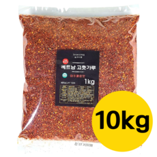 국내세척가공 베트남 다용도 고춧가루 김치용 아주 매운맛, 1kg, 10개