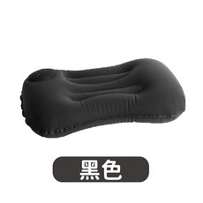 升級加厚雙面防水折疊睡墊 15mm厚度 適用於露營、打地鋪, 職人午休-瞬壓即充 充氣枕頭-黑