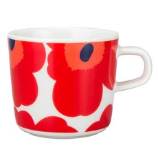 마리메코 Marimekko 머그컵 커피잔 200mL 우니코 063429 화이트/레드 Mug UNIKKO COFFEE CUP 2dl white red 머그 라떼잔 머그 귀여운 북유