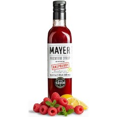 마이어 프리미엄 시나몬 플럼 시럽 경력에 빛나는 천연 텐 프리 리얼 과일 16.9단위단위온스 커피 칵테일 인공 첨가물 1팩, Raspberry, 16.9 Fl 단위oz Pack of 1, 946ml