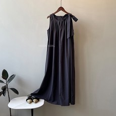 《杜達女孩》甜棕莫利斯吊帶連身裙 肩綁帶無袖連身洋裝 露背洋裝 長裙 渡假風洋裝 孕婦裝 女