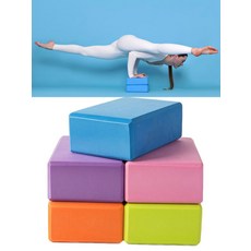 고밀도 EVA 요가블록 다리찢기 스트레칭 운동용 경량 미끄럼방지 필라테스 브릭 세트, 1개, 두꺼운 벽돌 1개 핑크