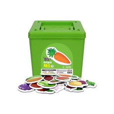 자석교구 자석퍼즐 미노 자석놀이/채소, 24피스, 1개