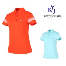 김영주골프 KYJ골프 여름 여성골프티셔츠 GHMLQT9G 758054