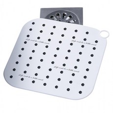 수전용품 벌레 악취 차단 냄새제거 하수구 덮개 세탁기, 하수구덮개(블랙)