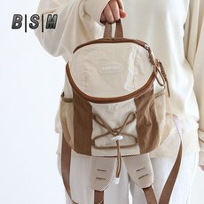 日系ins迷你雙肩包2025新款戶外登山旅行揹包小型通勤包, 棕色單包