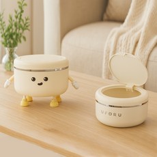 눈팅이 원터치 원형 미니 탁상용 소형 휴지통 UFORU 귀여운 캐릭터 심플 모던 커스터마이징