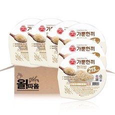 오뚜기 가뿐한끼 현미밥, 6개, 150g