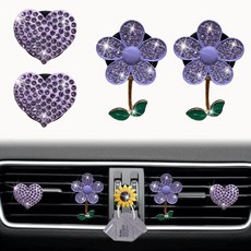 크리스탈 립 자동차 클립 섹시한 입술 반짝이는 자동차 참 에어 벤트 클립 라인스톤 자동차 인테리어 액세서리 다이아몬드 자동차 장식 소녀 및 여성용 (레드), KK3