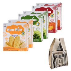 형 멈멈 아기쌀과자(오리지널+야채+사과/호박) 2세트 + 손목가방, 162g, 2개, 오리지널/야채/사과호박맛