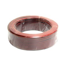 칼라스피커선 30C 흑적색 80M 오디오케이블 컬러선, 1개