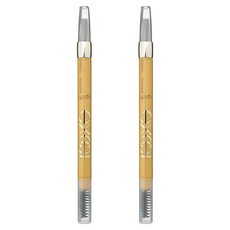 엑셀 excel 파우더 & 펜슬 아이브로우 EXP 0.4g, D10 핑크 브라운, 2개