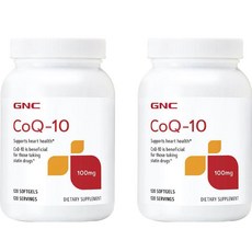 GNC CoQ 10 100mg 소프트젤, 2개, 120정