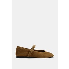 ZARA 스웨이드 발레리나 - 다크 샌드 3521/410/709